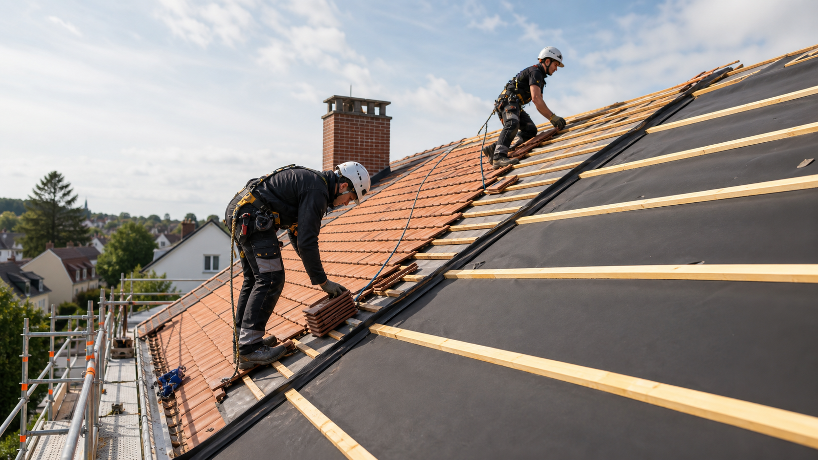 Rénovation d'une toiture traditionnelle