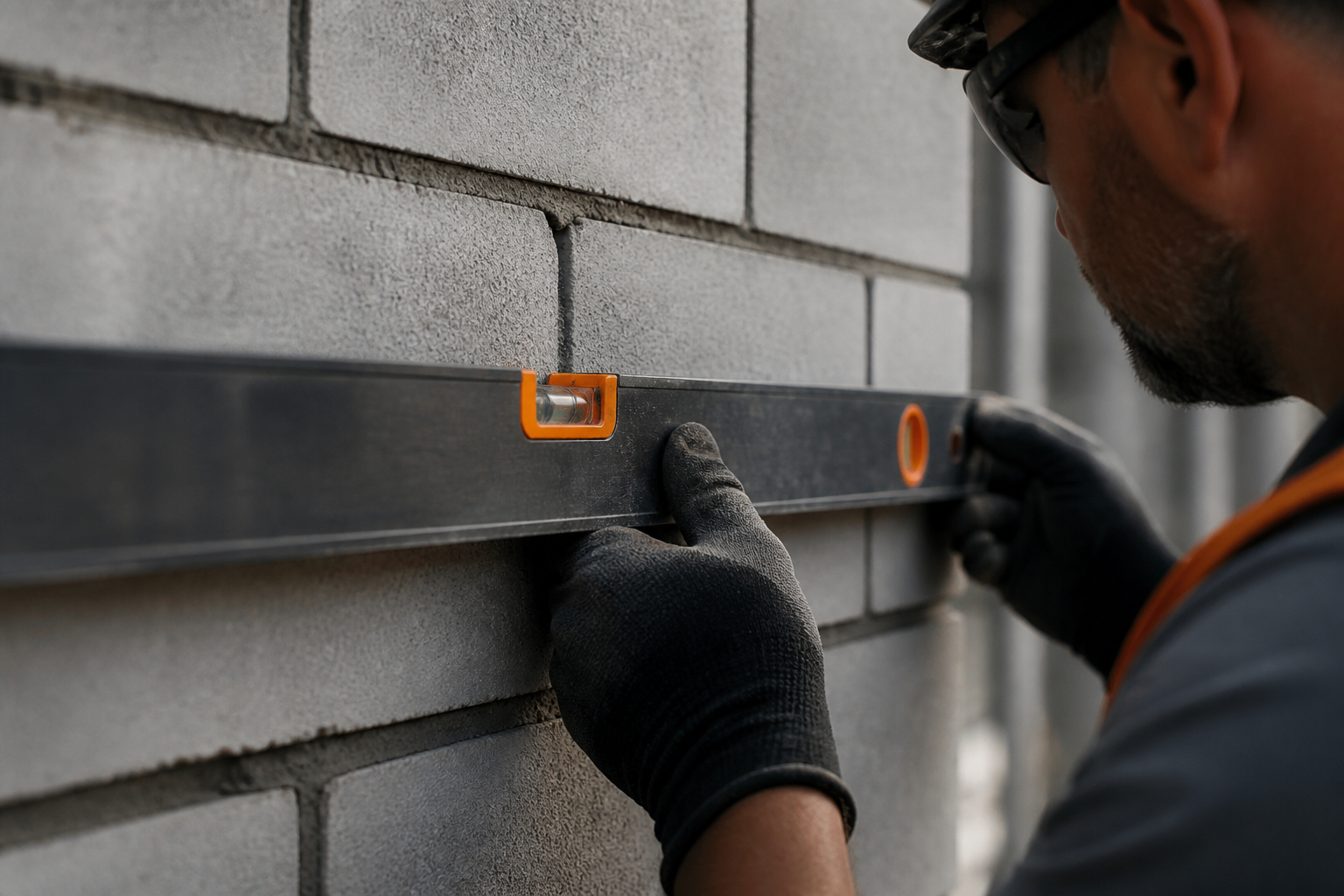 Contrôle qualité d'un mur de maçonnerie